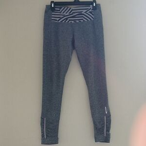 Mondetta Gray Leggings‎ with Black and White Waistband